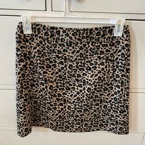 LOFT Leopard Print Skirt